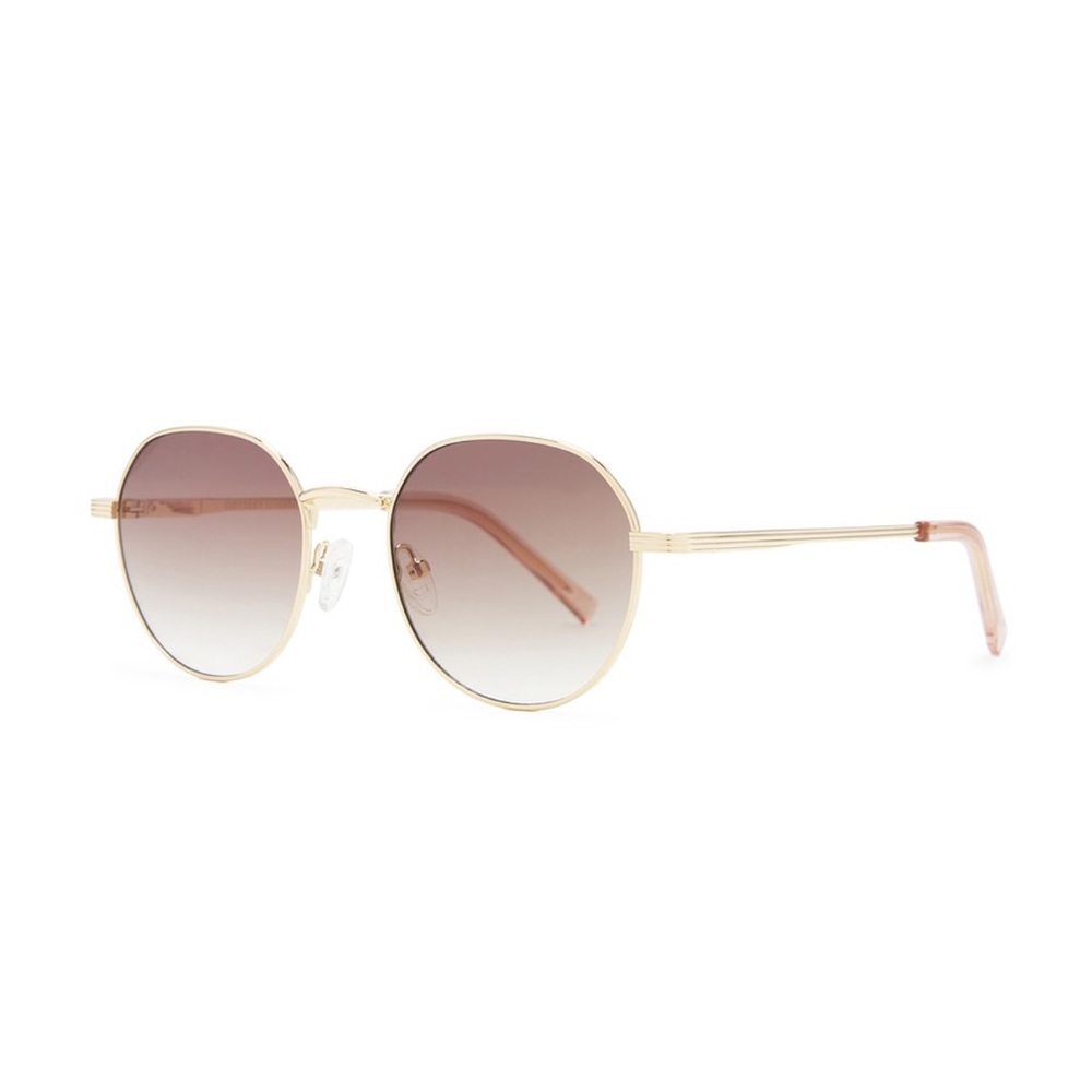 Le Specs Odyssey Sunglasses in Bright Gold & Brown Gradient
